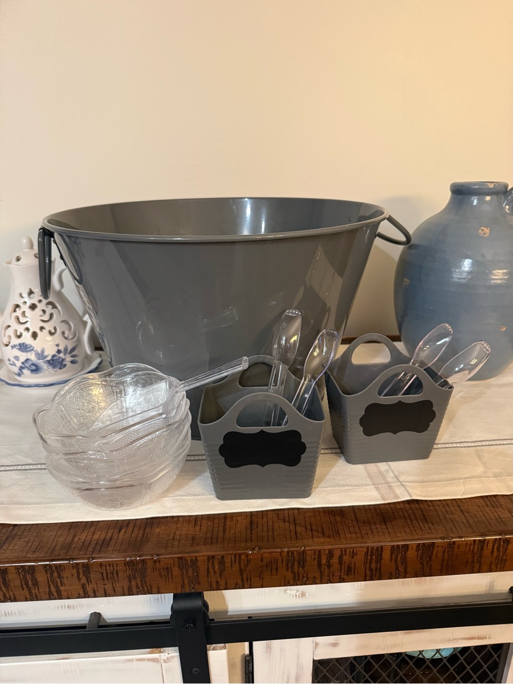 The Spring Shop Gray Decorative Metal Tub